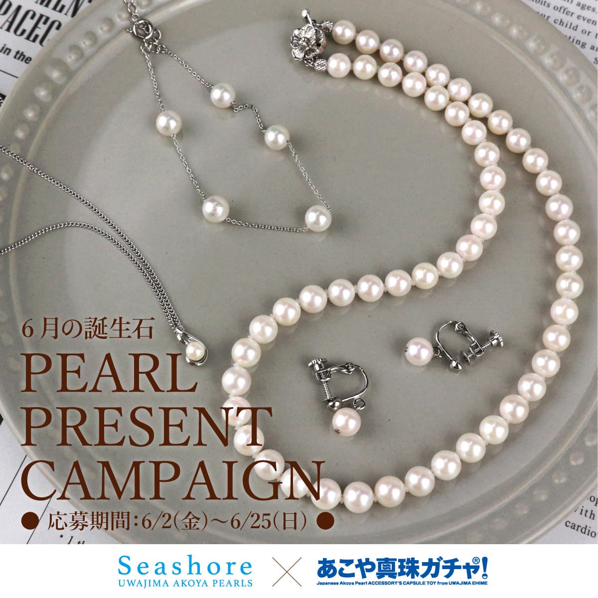 ６月の誕生石 PEARL PRESENT CAMPAIGN